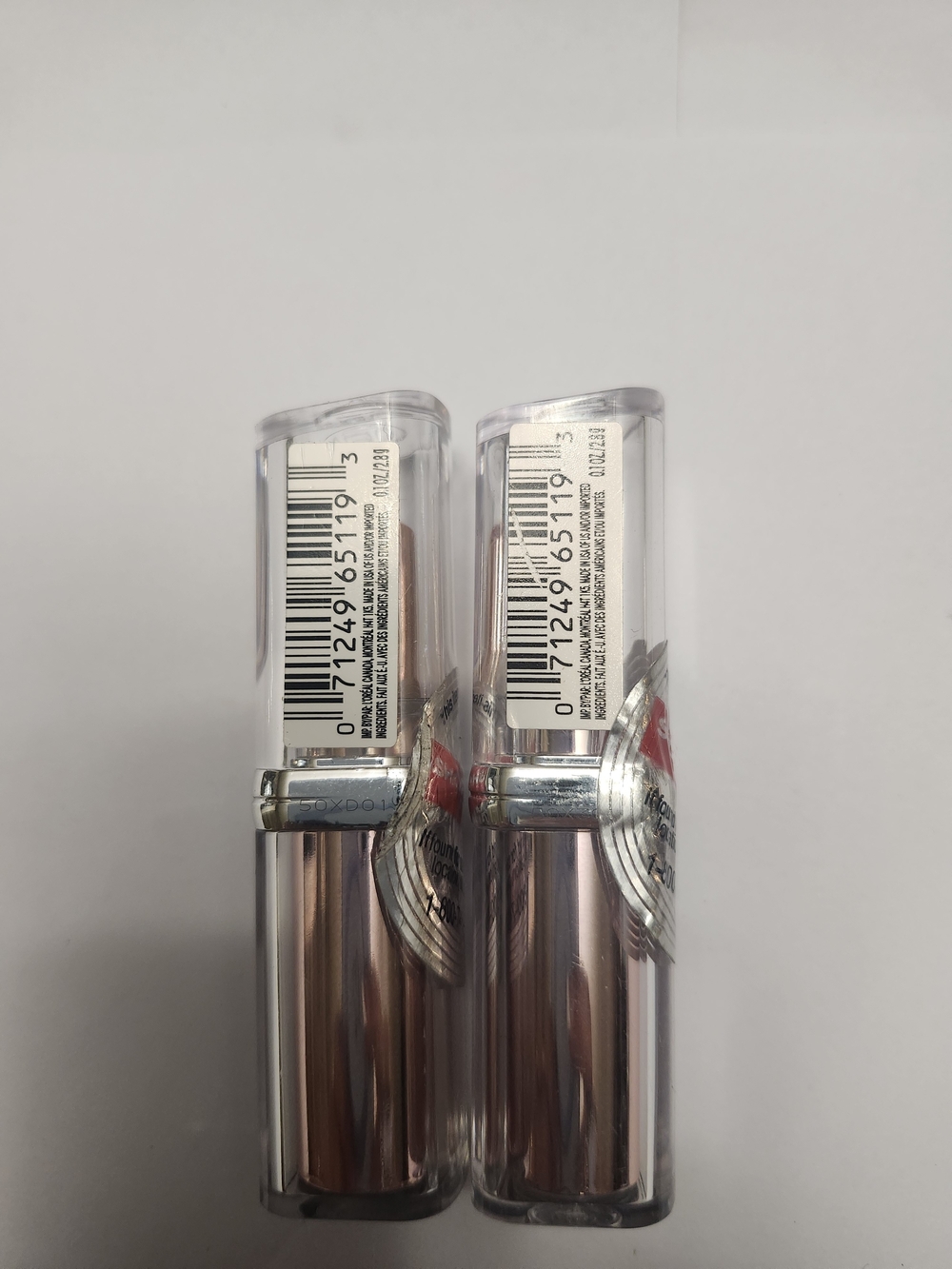 Set Of 2 L'Oreal Glow Paradise 110 Pastel Exhalation Lipstick Duo New